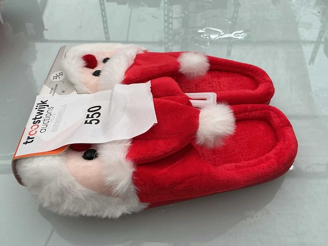 Comfort m. kinder kerstpantoffels. (5x) - afbeelding 1 van  2