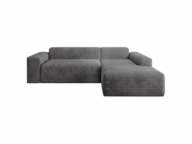 Comfortabele rechterhoekbank in een trendy look met stoffen bekleding - afbeelding 2 van  7