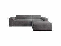 Comfortabele rechterhoekbank in een trendy look met stoffen bekleding - afbeelding 2 van  7