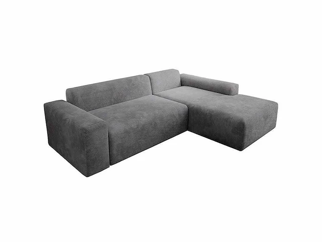 Comfortabele rechterhoekbank in een trendy look met stoffen bekleding - afbeelding 3 van  7