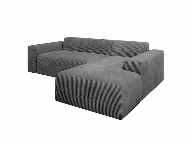 Comfortabele rechterhoekbank in een trendy look met stoffen bekleding - afbeelding 4 van  7