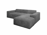 Comfortabele rechterhoekbank in een trendy look met stoffen bekleding - afbeelding 4 van  7