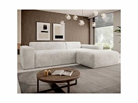 Comfortabele rechthoekige bank in trendy look met stoffen bekleding - afbeelding 1 van  9