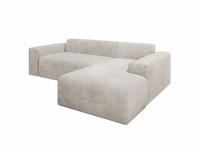 Comfortabele rechthoekige bank in trendy look met stoffen bekleding - afbeelding 4 van  9