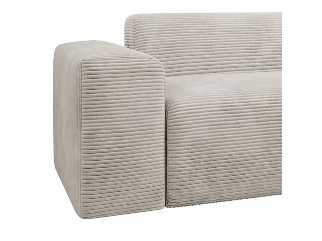 Comfortabele rechthoekige bank in trendy look met stoffen bekleding - afbeelding 5 van  9
