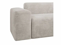 Comfortabele rechthoekige bank in trendy look met stoffen bekleding - afbeelding 5 van  9
