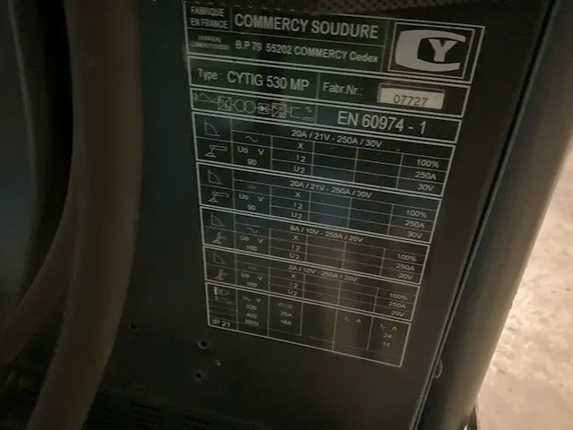 Commercy soudure cytig 530 mp lasapparaat - afbeelding 8 van  8