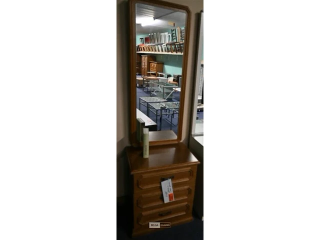 Commode met spiegel eik - afbeelding 1 van  1