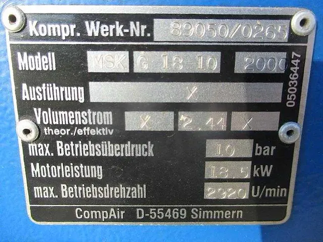 Compair - msk g18-10 - air compressors - afbeelding 2 van  10