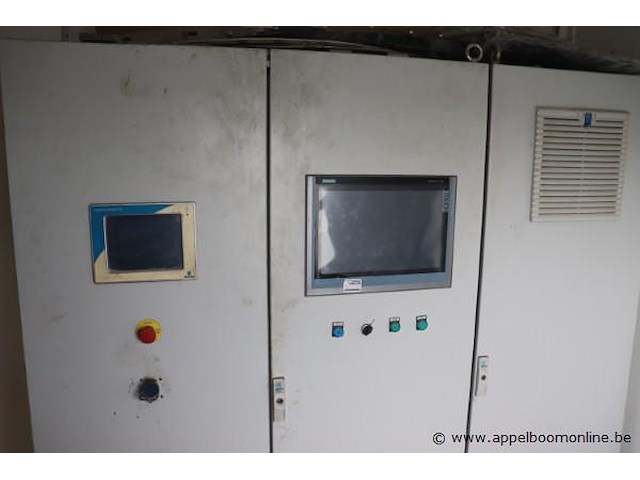 Complete betoncentrale bestaande uit silo's, betonmixer, aanvoerbanden enz - afbeelding 4 van  6