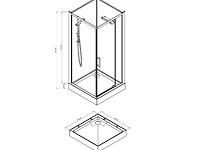 Complete doucheopstelling turtle - afbeelding 2 van  2