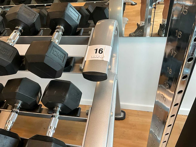 Complete halterset tunturi 8-30kg + rack bodytone - afbeelding 2 van  12