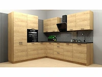 Complete hoekkeuken hamper 230x275 cm eik hickory in bouwpakket - afbeelding 1 van  2