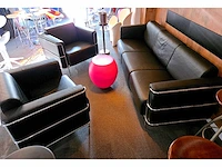 Complete set: lederen design-salon, in pedrali-stijl - afbeelding 2 van  7