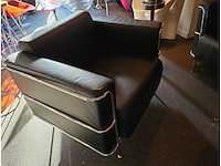 Complete set: lederen design-salon, in pedrali-stijl - afbeelding 5 van  7