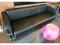 Complete set: lederen design-salon, in pedrali-stijl - afbeelding 6 van  7