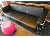 Complete set: lederen design-salon, in pedrali-stijl - afbeelding 7 van  7