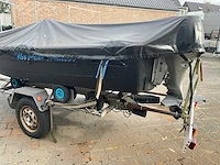 Complete vissersboot met honda buitenboordmotor + trailer (vaarklaar) - afbeelding 22 van  28