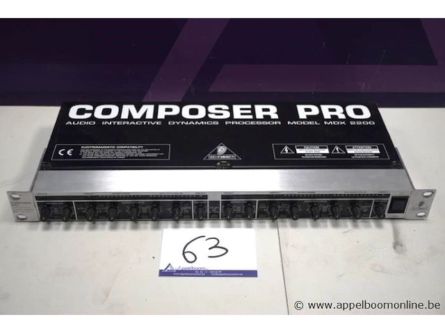 Composer pro behringer, mdx 2200, werking niet gekend - afbeelding 1 van  2