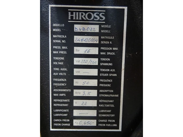 Compresser hiross - afbeelding 4 van  4
