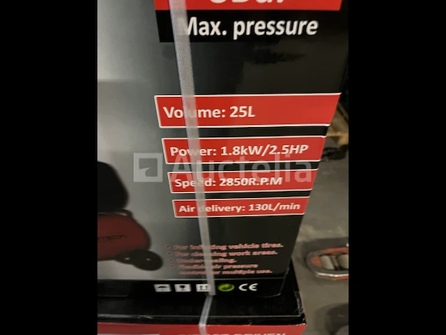 Compressor 25 liter powertech pt-25l - afbeelding 1 van  3