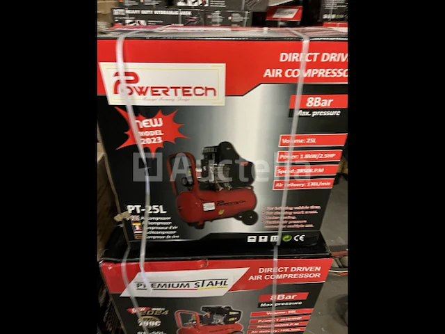 Compressor 25 liter powertech pt-25l - afbeelding 2 van  3