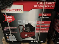 Compressor 50 liter powertech p-50l - afbeelding 1 van  3