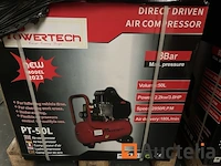 Compressor 50 liter powertech p-50l - afbeelding 3 van  3