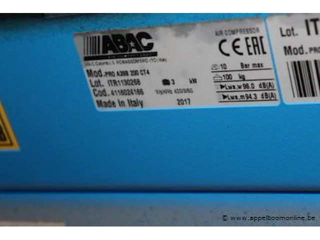 Compressor abac, 200 hp4, bj 2017 - afbeelding 4 van  4