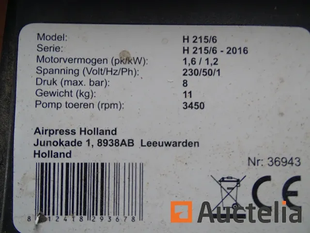Compressor airpress h 215-6 - afbeelding 4 van  9