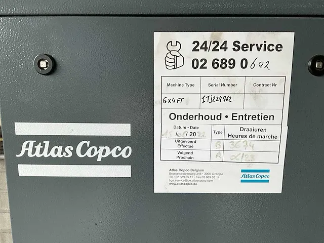 Compressor atlas copco gx4ff - afbeelding 5 van  10