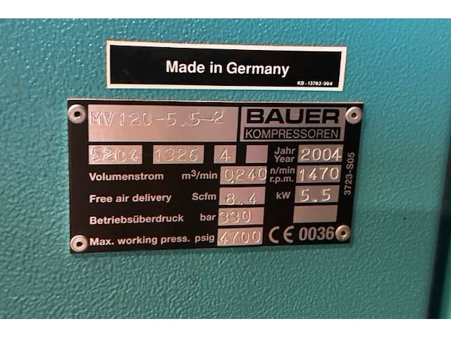 Compressor bauer - afbeelding 7 van  7