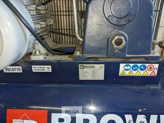 Compressor brown type kg100400m 8bar 100l - afbeelding 3 van  3