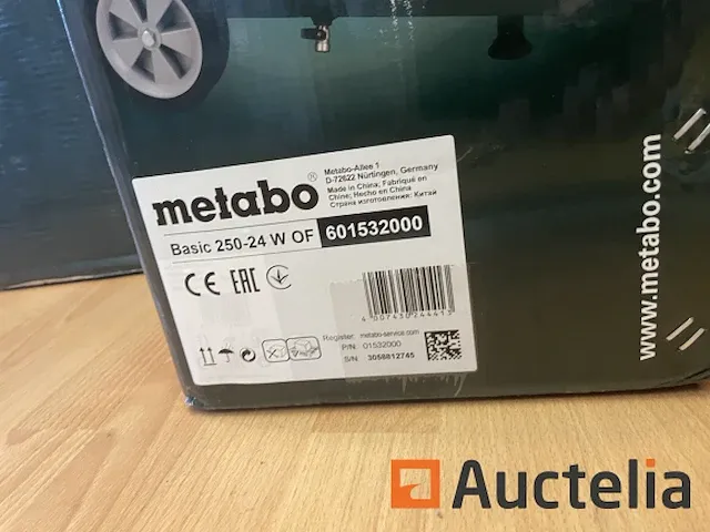 Compressor compacte op wielen metabo basic 250-24 w of - afbeelding 2 van  2