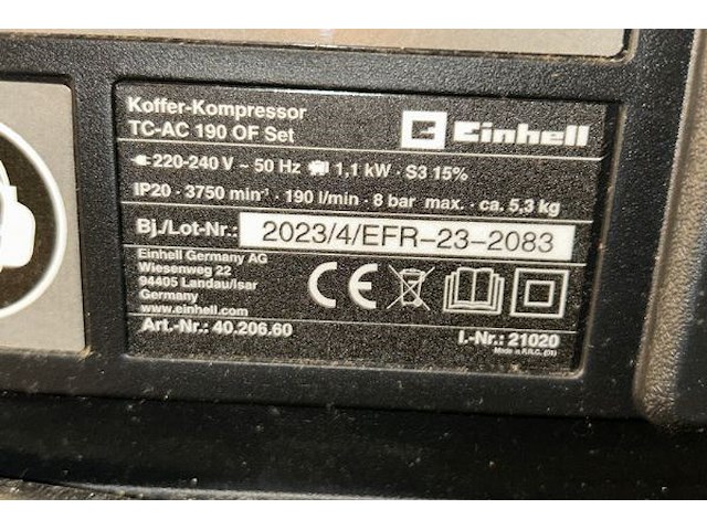 Compressor einhell - afbeelding 5 van  5