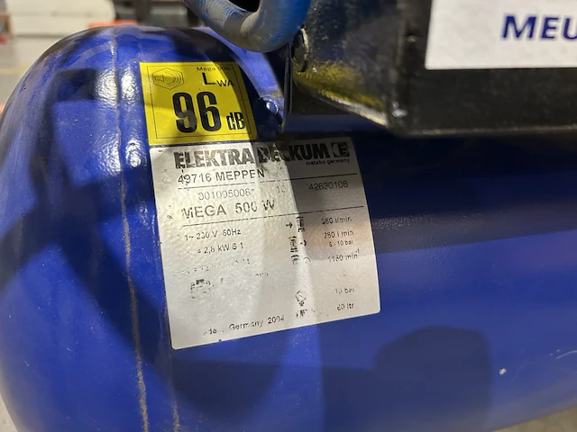 Compressor electra beckum mega 500w - afbeelding 1 van  5