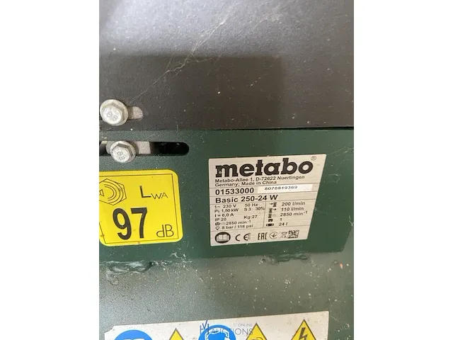 Compressor metabo - afbeelding 6 van  6
