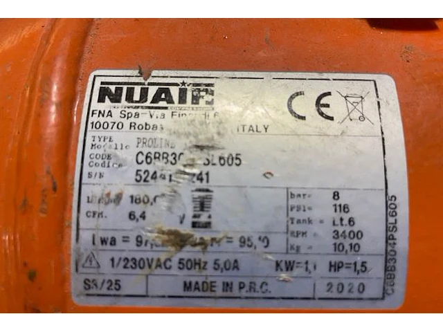 Compressor nuair paslode - afbeelding 4 van  4