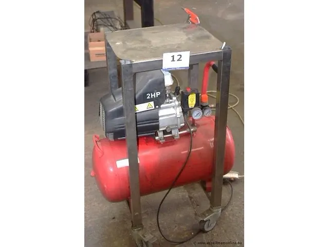 Compressor op inxo kar - afbeelding 1 van  2
