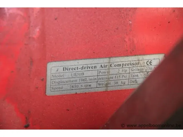 Compressor op inxo kar - afbeelding 2 van  2