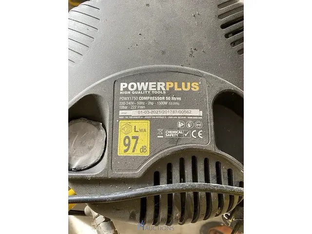 Compressor powerplus - afbeelding 3 van  4
