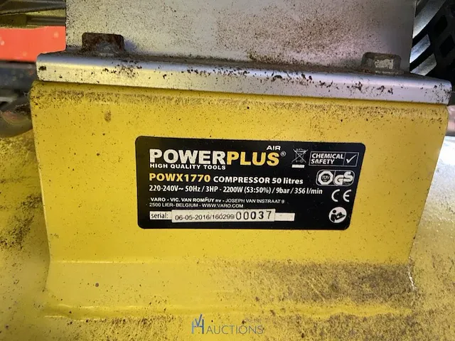 Compressor powerplus - afbeelding 5 van  5