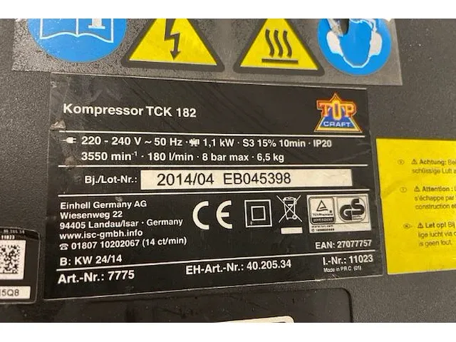 Compressor topcraft - afbeelding 3 van  3