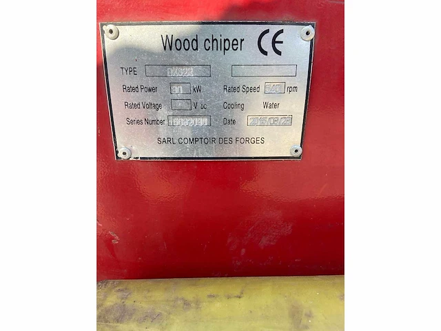 Comptoir des forges - bx62r - wood chipper - 2015 - afbeelding 5 van  5