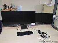 Computer dell optiplex 3050 vv 2 tft schermen iiyama & fujitsu, paswoord niet gekend - afbeelding 1 van  2