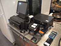 Computerkassa met touchscreen, toetsenbord, muis, geldlade, speakers, etiketprinter, printer epson xp2200, 2 betaalterminals - afbeelding 3 van  7