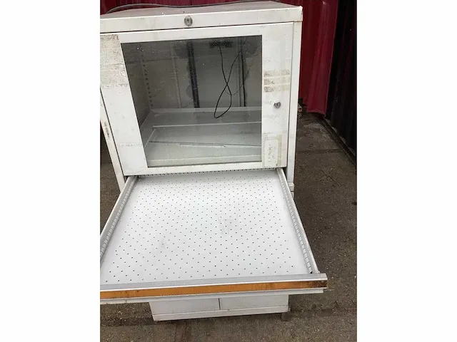 Computerkast ip65 met onderkast incl lade en toetsenbord-muis lade en schermkast incl stopcontacten - afbeelding 6 van  8