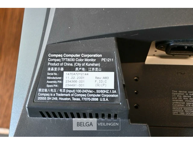 Computerscherm - merk : compaq - afbeelding 3 van  3
