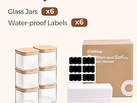 Comsaf glazen voorraadpot (set van 6) - afbeelding 3 van  5