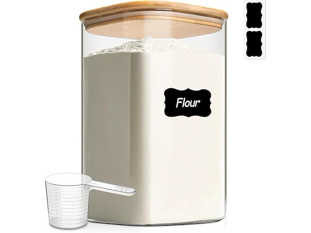 Comsaf glazen voorraadpotten met deksel, 4,4 l - afbeelding 1 van  4